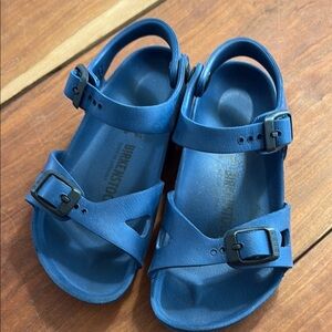 Birkenstock Milano EVA Blue Buckle Sandals Shoes Youth Kids 27
